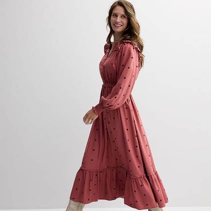 Women's Farmers Market Embroidered Maxi Dress
