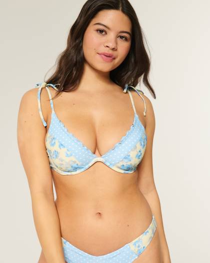 Ruffle Edge Underwire Bikini Top