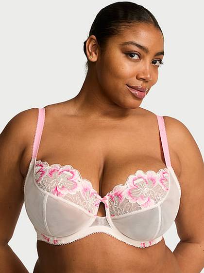 The Fabulous by Victoria's Secret Unlined Peony Embroidery Full-Cup Bra