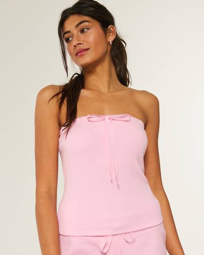 Gilly Hicks Cozy Waffle Tube Top