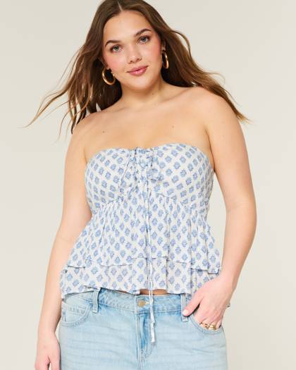 Tiered Halter Babydoll Top