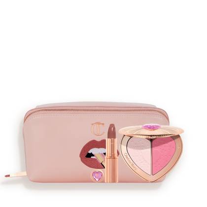 Charlotte Tilbury Pillow Talk Beauty Soulmates & Makeup Bag Kit - Makeup & Bag Kit