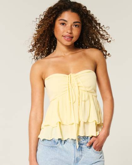 Tiered Halter Babydoll Top