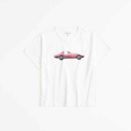 Short-Sleeve Corvette Graphic Skimming Tee