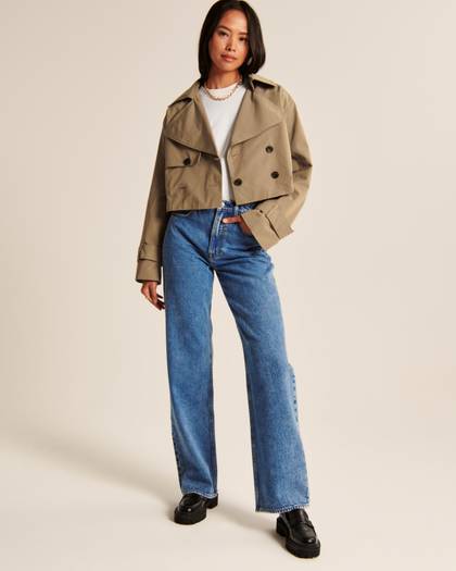 Cropped Trench Coat