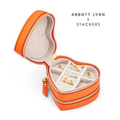 Stackers x Abbott Lyon Peach Heart Jewellery Box