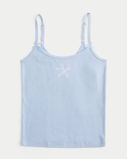 Ribbed Starfish Graphic Cami