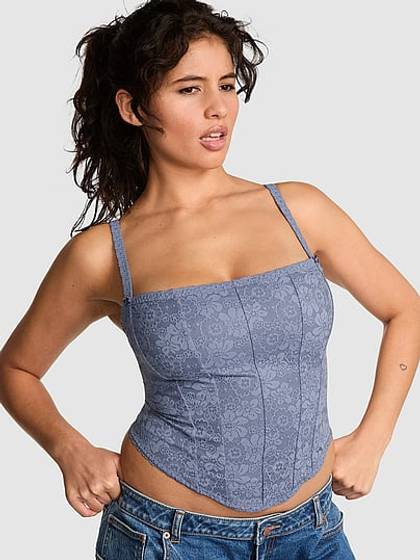 PINK Wink™ Lace Corset Top