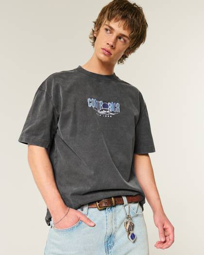 Boxy Heavyweight Costa Rica Graphic Tee