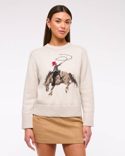 The A&F Madeline Cowgirl Crew Sweater