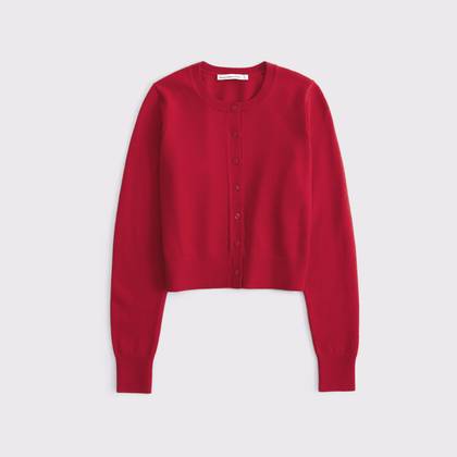 LuxeLoft Shrunken Crew Cardigan