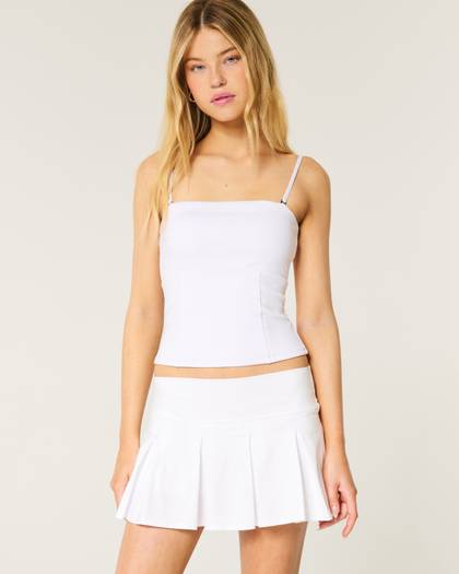 Gilly Hicks Active Drop-Waist Pleated Skortie