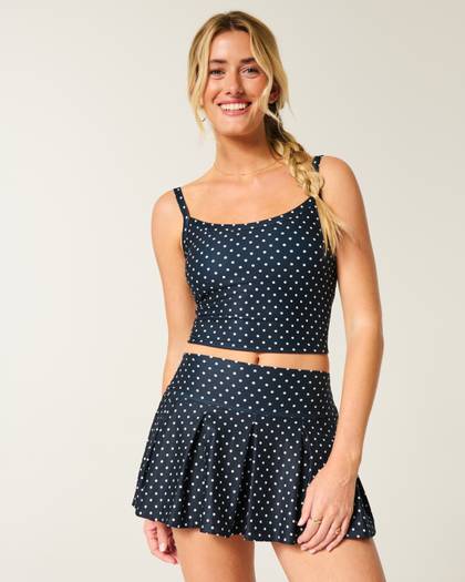 Gilly Hicks Active Drop-Waist Pleated Skortie