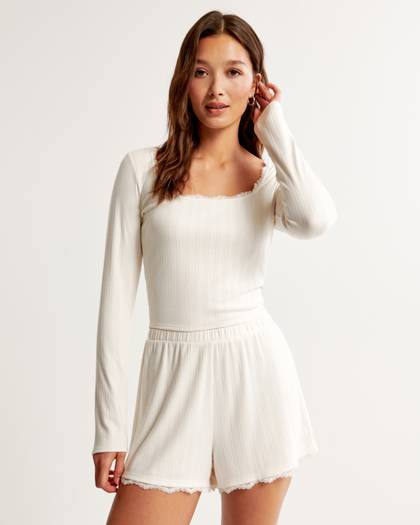 Pointelle Sleep Short