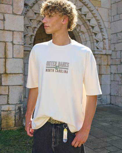 Boxy Heavyweight Outer Banks Graphic Tee