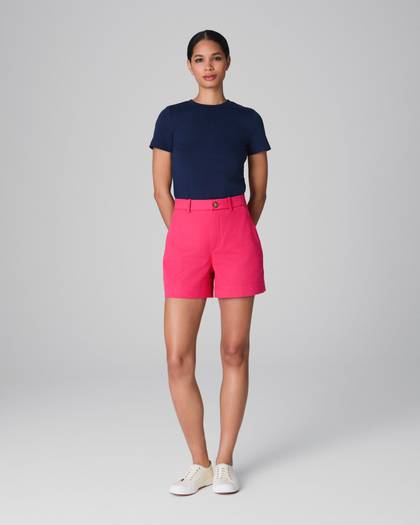 SPANXsupersmooth™ Stretch Twill Short, 5" - Tulip
