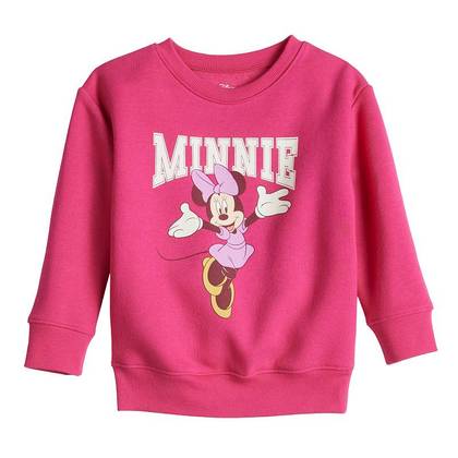 Disney's Minnie Mouse Toddler Girl Fleece Varsity Graphic Sweatshirt by Jumping Beans®