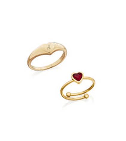 Personalised Ring Set (Gold)
