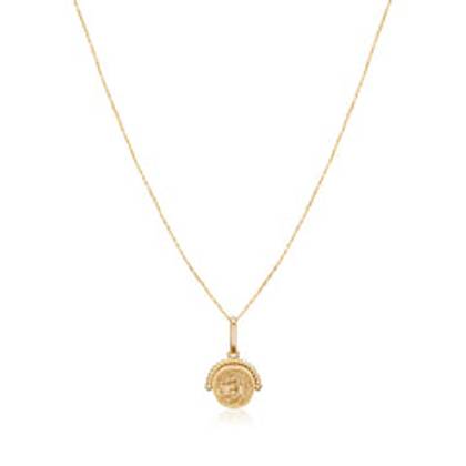 Coin Fine Chain Necklace (Gold)