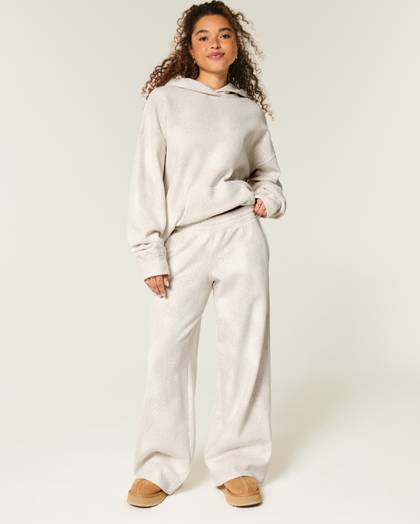 Light Doe Print Baggy Sweatpants