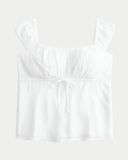 On/Off-the-Shoulder Scoop Babydoll Top