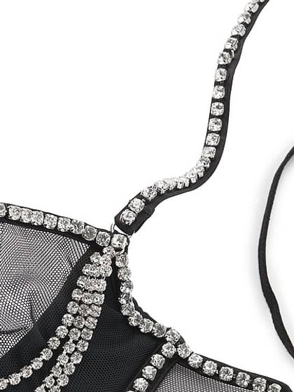 Atelier Victoria's Secret Wicked Unlined Tulle Crystal Balconette Bra