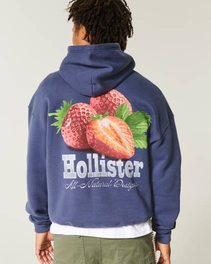 Strawberry Logo Graphic Hoodie