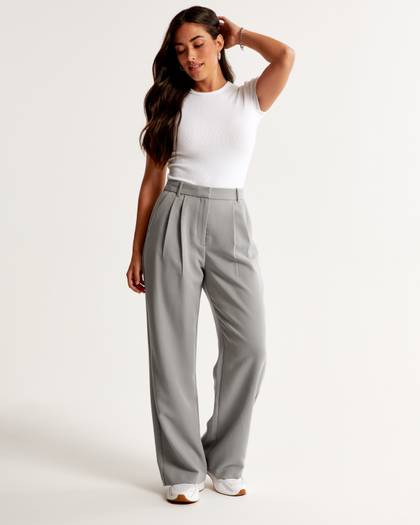 Curve Love A&F Sloane Tailored Pant