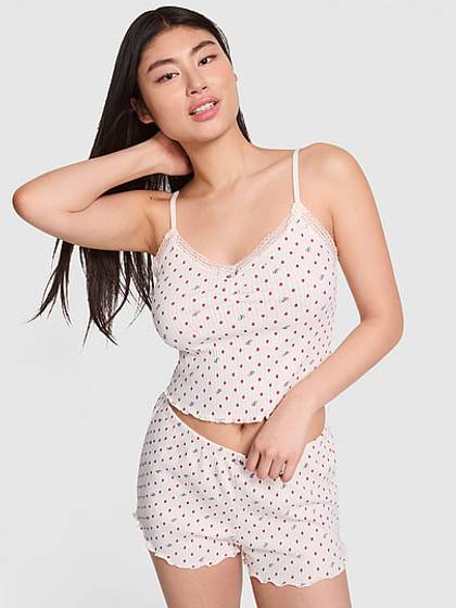 Drop Needle Pointelle Shorts