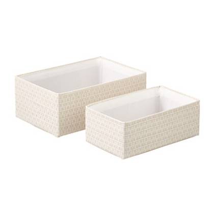 The Container Store&reg; Medium Kiva Storage Bin Diamonds