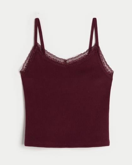 Gilly Hicks Waffle Lace Cami