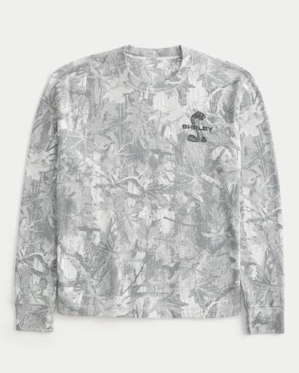 Long-Sleeve Waffle Shelby Graphic Tee