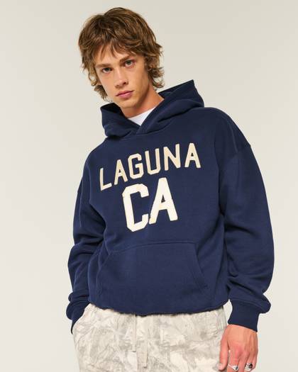 Boxy Laguna CA Graphic Hoodie