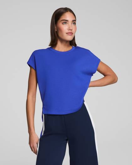 SPANX AirEssentials® Cap Sleeve Tee - Cerulean Blue