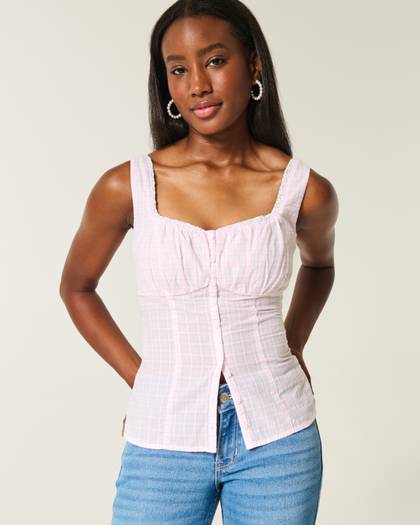 Button Front Blouse
