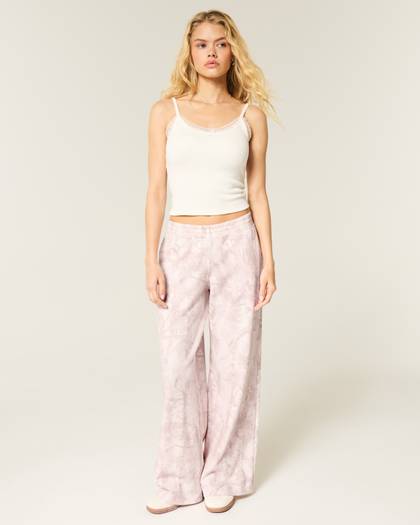 Pink Camo Baggy Sweatpants