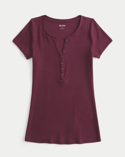 Short-Sleeve Henley