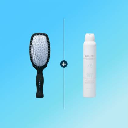 Metal Bristle Brush + Dry Shampoo
