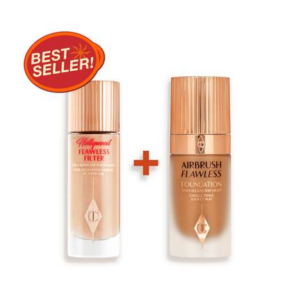 Charlotte Tilbury Hollywood Flawless Filter & Airbrush Flawless Foundation Duo - Limited Time Offer