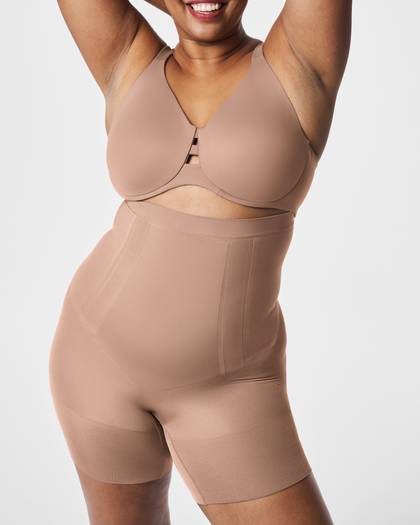 SPANXsculpt™ OnCore High-Waisted Mid-Thigh Short - Cafe Au Lait