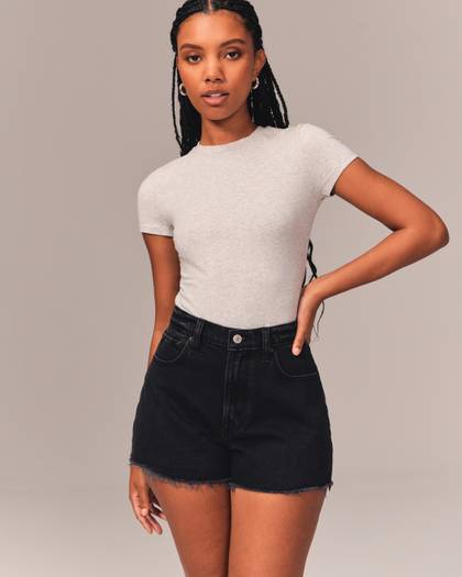 Curve Love High Rise 90s Relaxed Cutoff Shorts