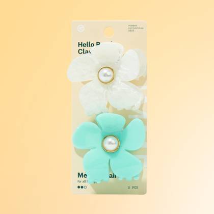 Hello Pearl Claw Clip Duo