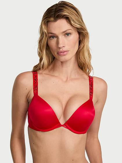 Bombshell Logo Shine Strap Add-2-Cups Push-Up Bra