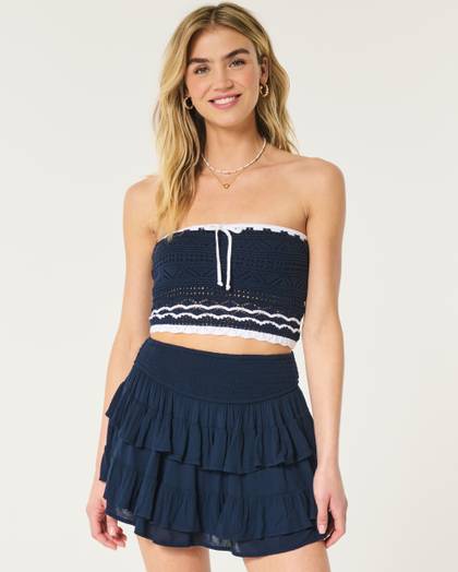 Crochet-Style Tube Top