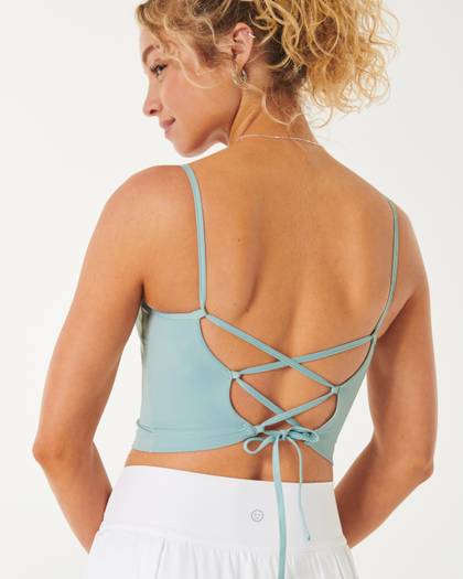 Gilly Hicks Active Energize Lace-Up Tank