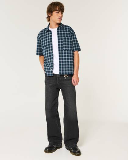 Washed Black Super Baggy Jeans