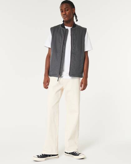 Premium White Baggy Jeans