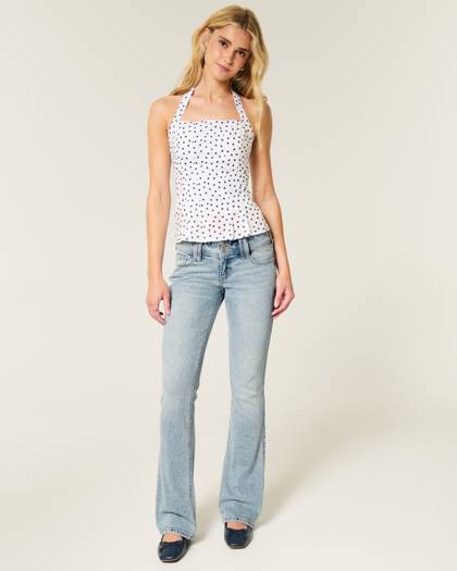 Low-Rise Bootcut Jeans