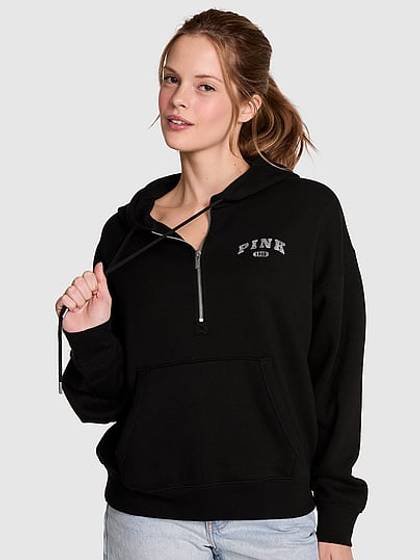 Ivy Fleece Campus Half-Zip Hoodie