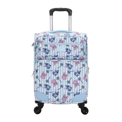 Disney Stitch & Angel Ice Cream Blue 20" Adult Softside Rolling Luggage